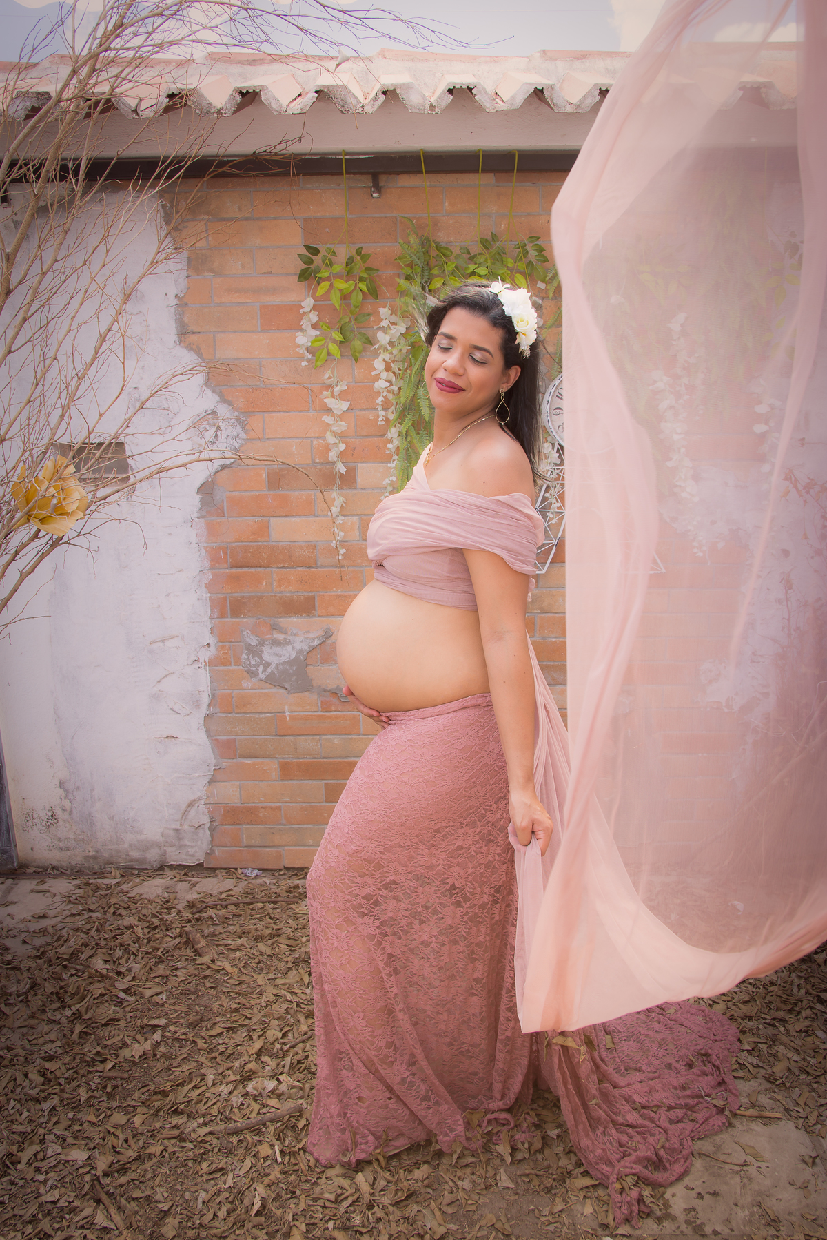 Ensaio Gestante Encantado em Estúdio