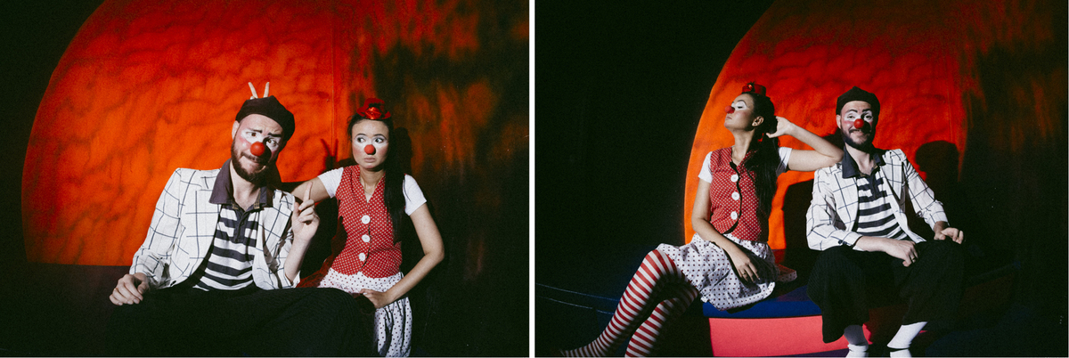 Ensaio em Araras-SP, casal apaixonado. Casal de palhaços - ensaio palhaços - natureza - love 