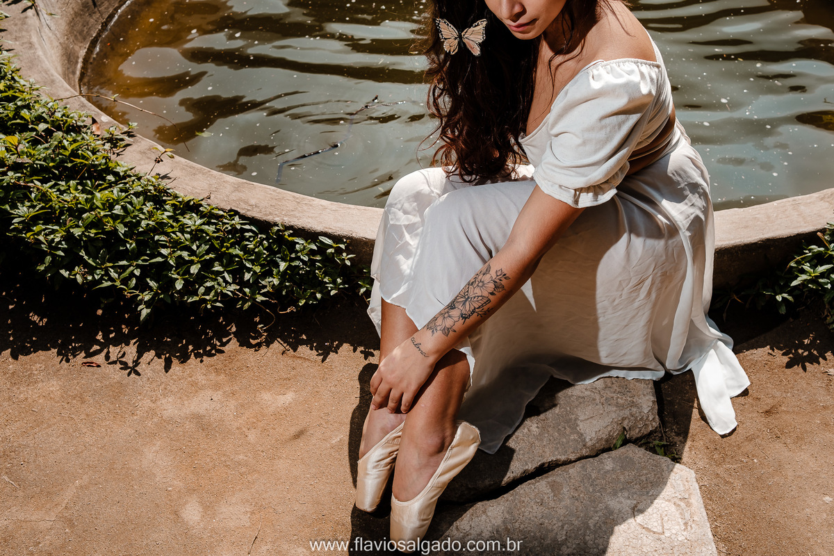 ensaio fotográfico com luz poética, lago do parque laje