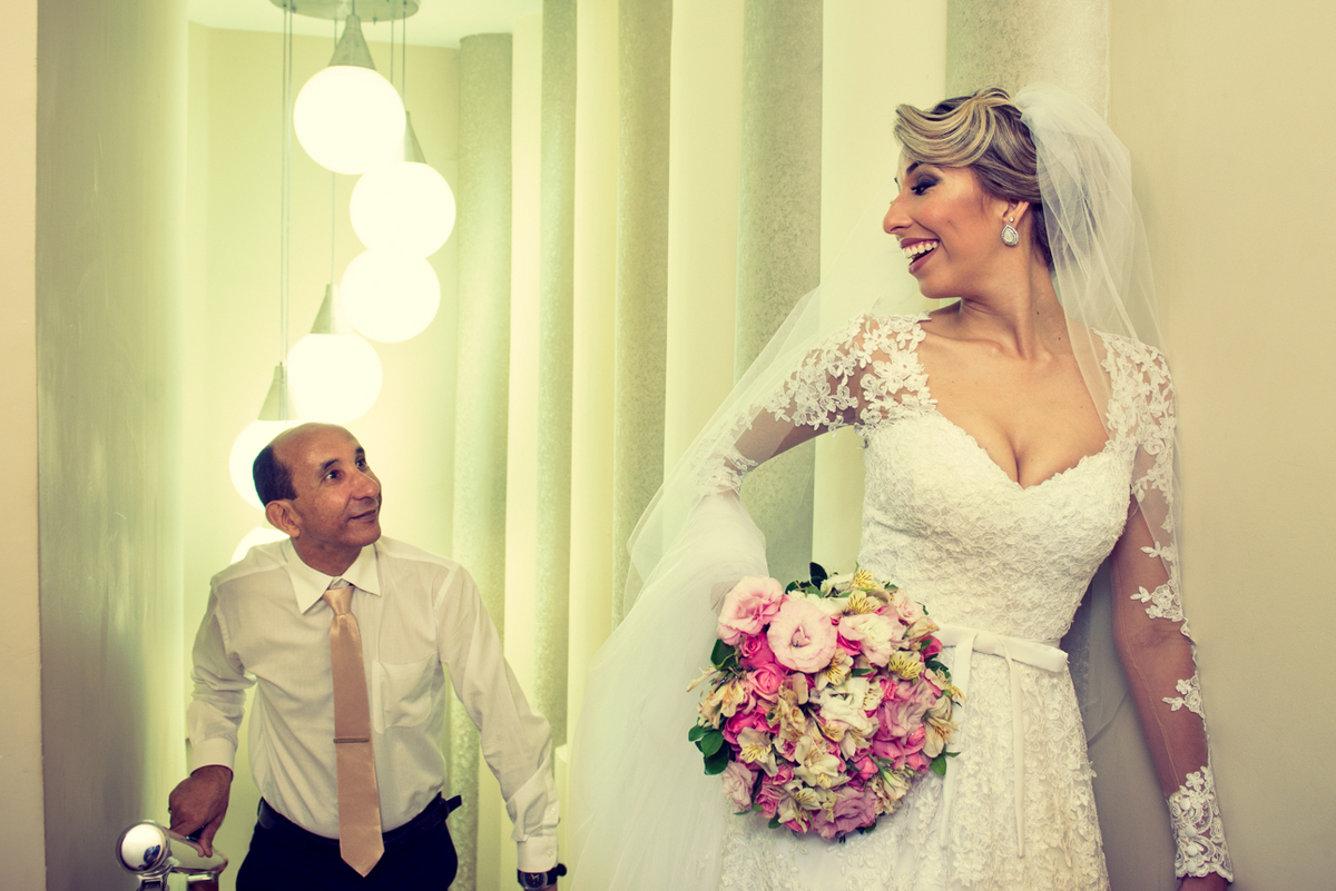 pai da noiva no making off