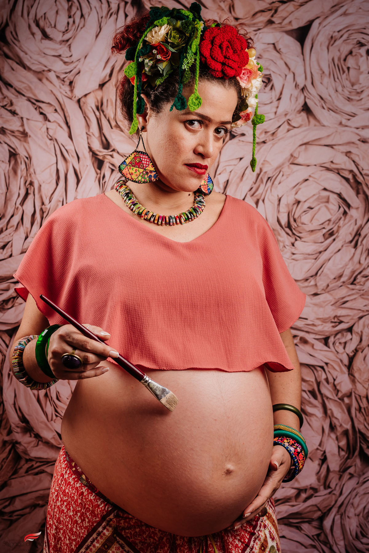 ensaio gestante frida kahlo