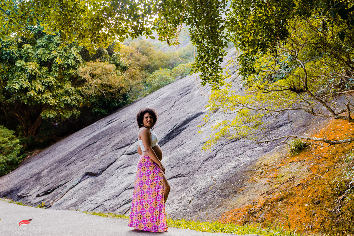 gestante ensaio rio de janeiro por do sol natureza
