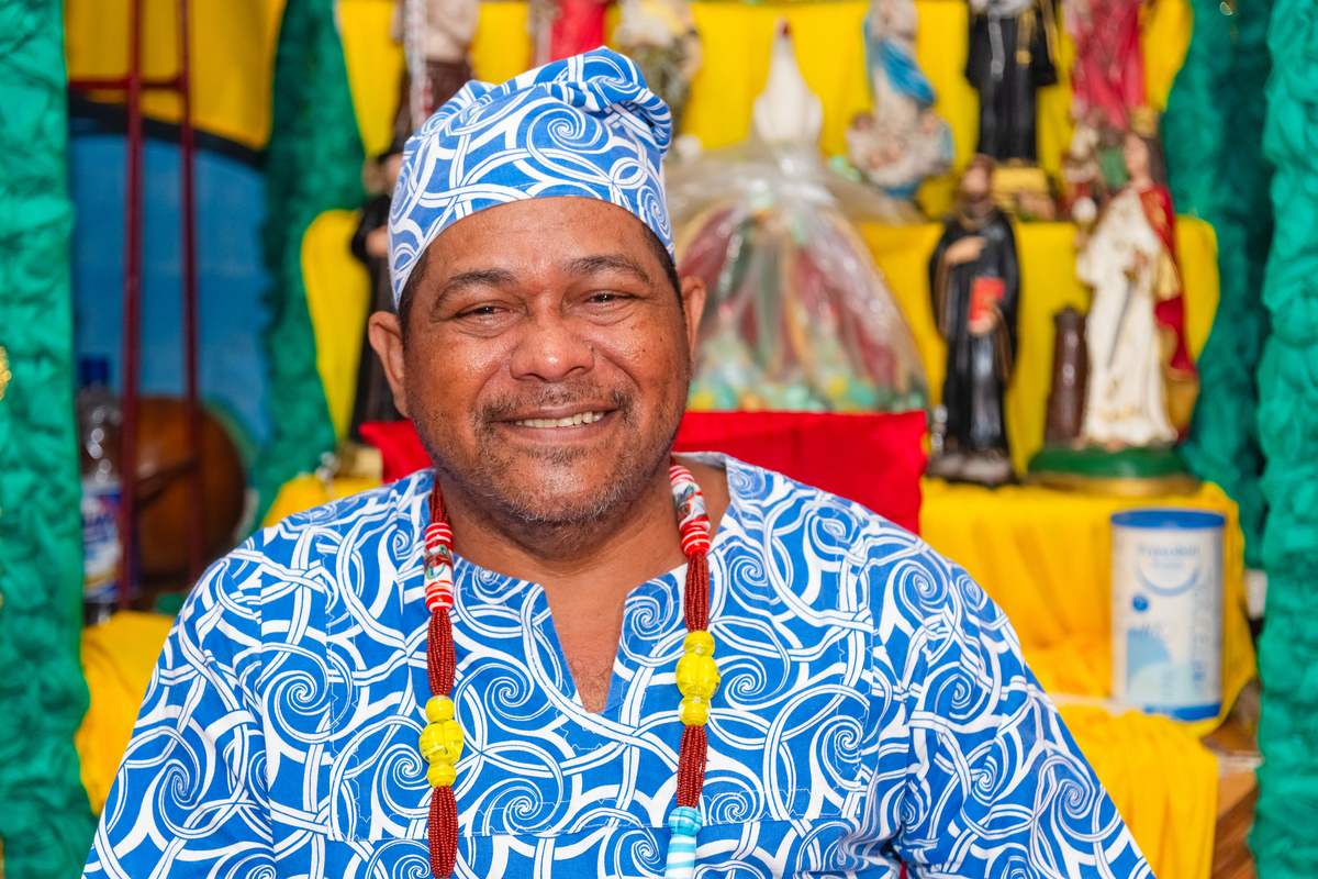 Babalorixá Lindomar de Xangô liderança religiosa de São Luís do Maranhão. 