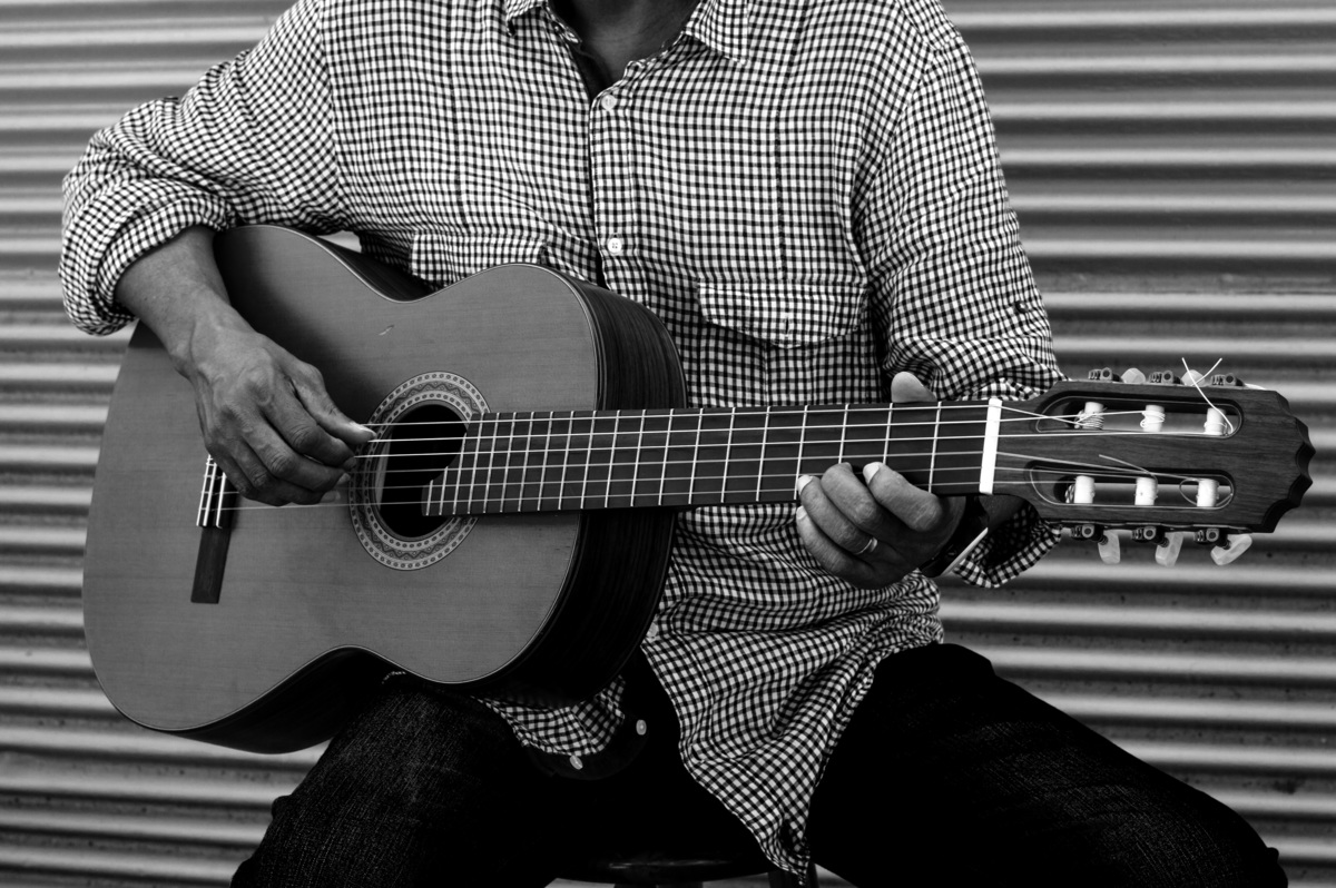 Afinando o violão 
Making-of 