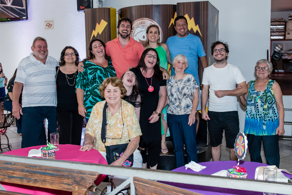 foto divertida com a família