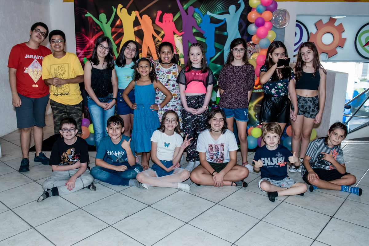 final da festa com os amigos