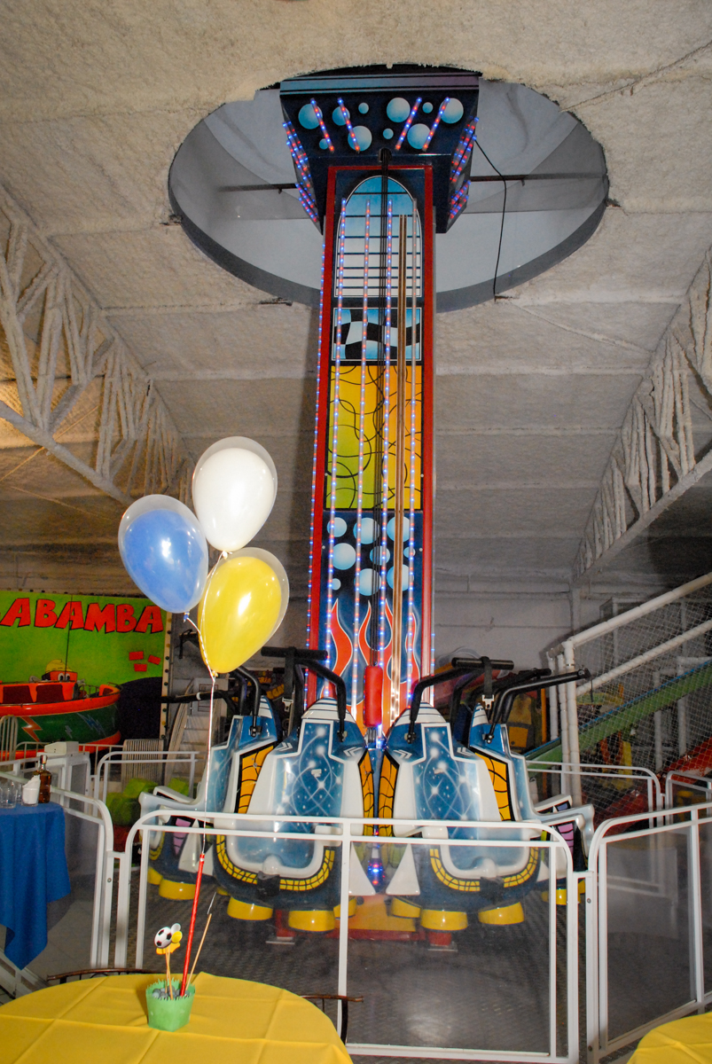 Buffet Fábrica da Alegria, Osasco, Sao Paulo, tema da festa esportes americanos, aniversariante Matheus 8 anos