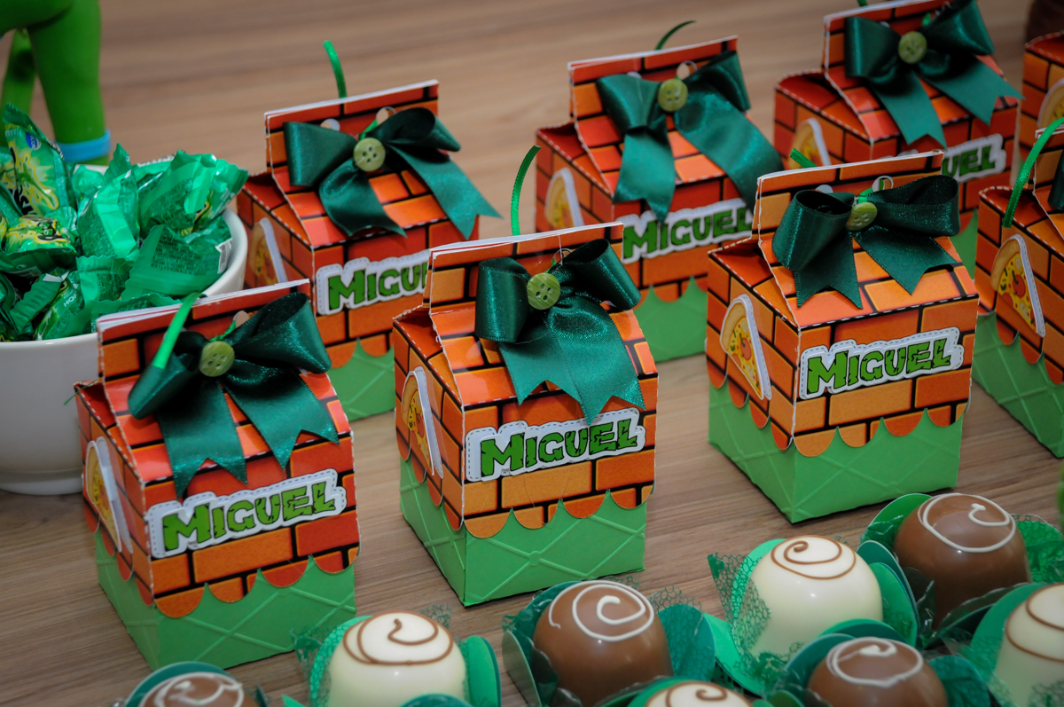 lembrancinhas para as crianças no Condomínio Vila Leopoldina, festa infantil, tema Tartaruga Ninja, Miguel 5 anos