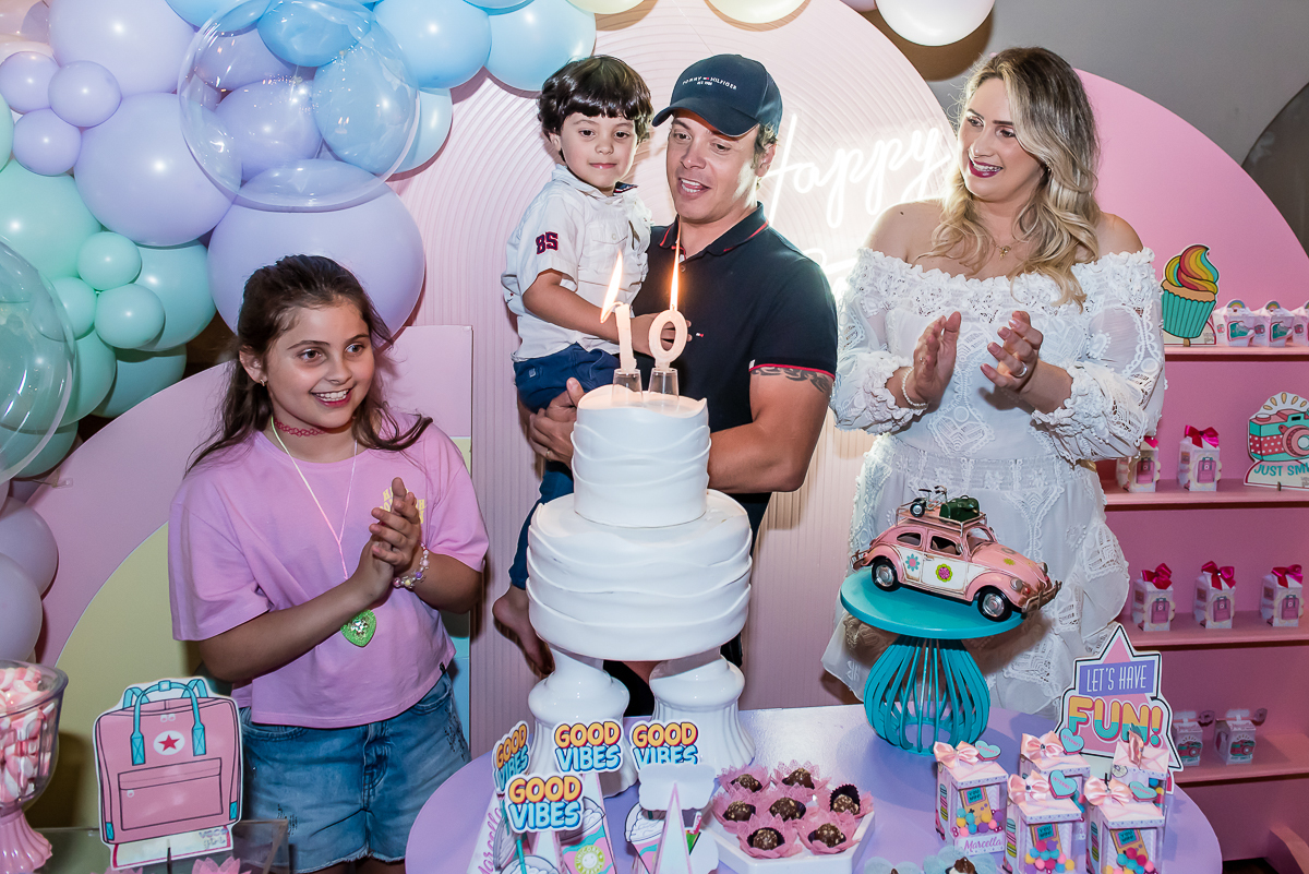 parabéns animado com família e amigos