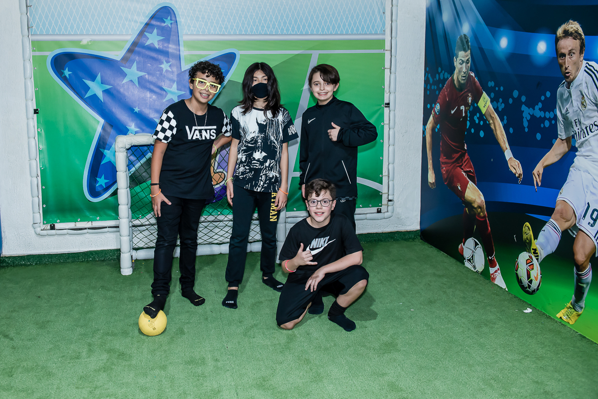 pose para a foto dos jogadores de futebol
