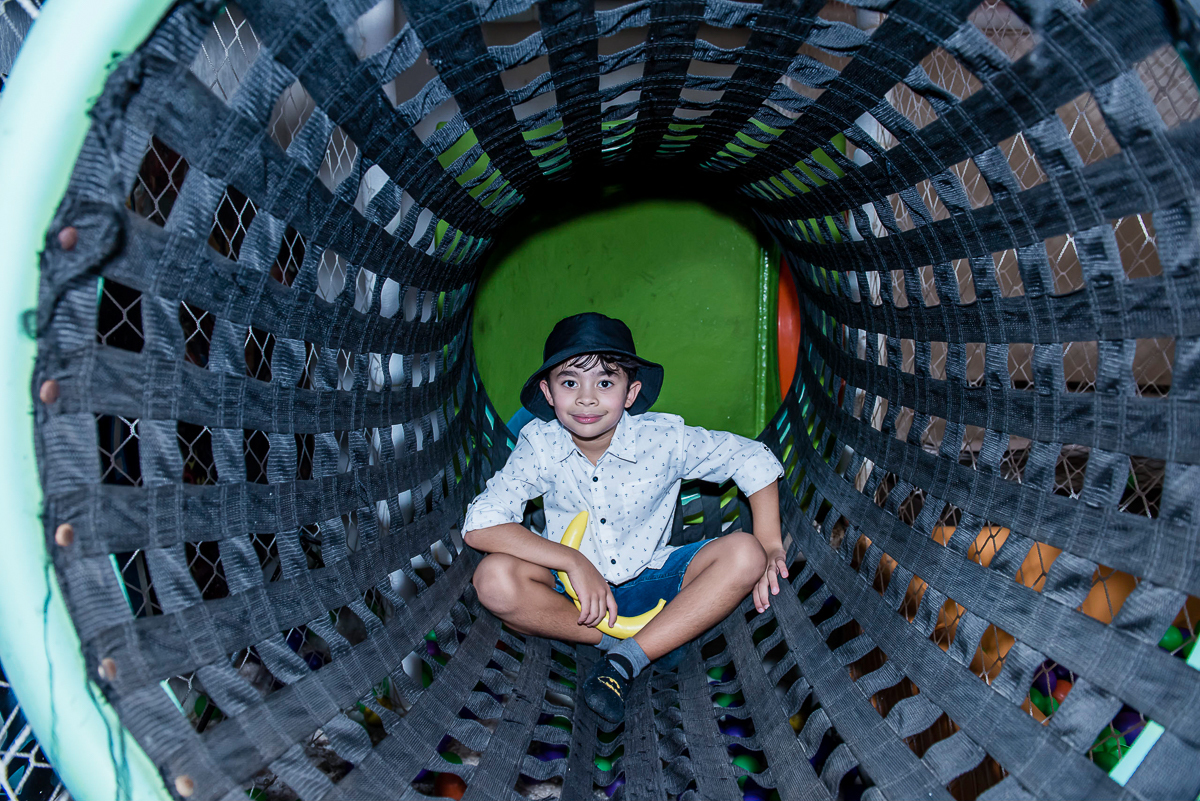 charme na hora da foto no túnel