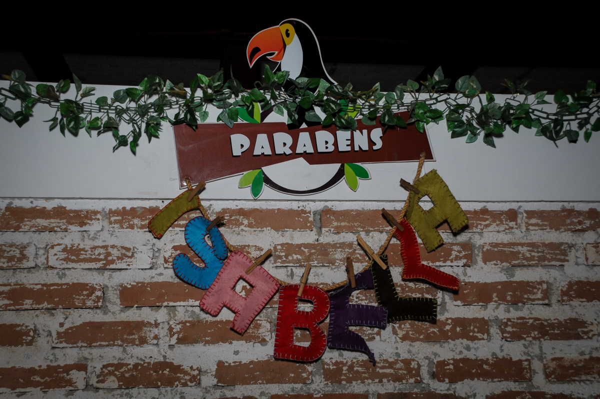 nome da aniversariante no Buffet Toca do toco, Jardins, SP festa infantil aniversário de Isabella 6 anos, tema da festa cúmplices de um resgate