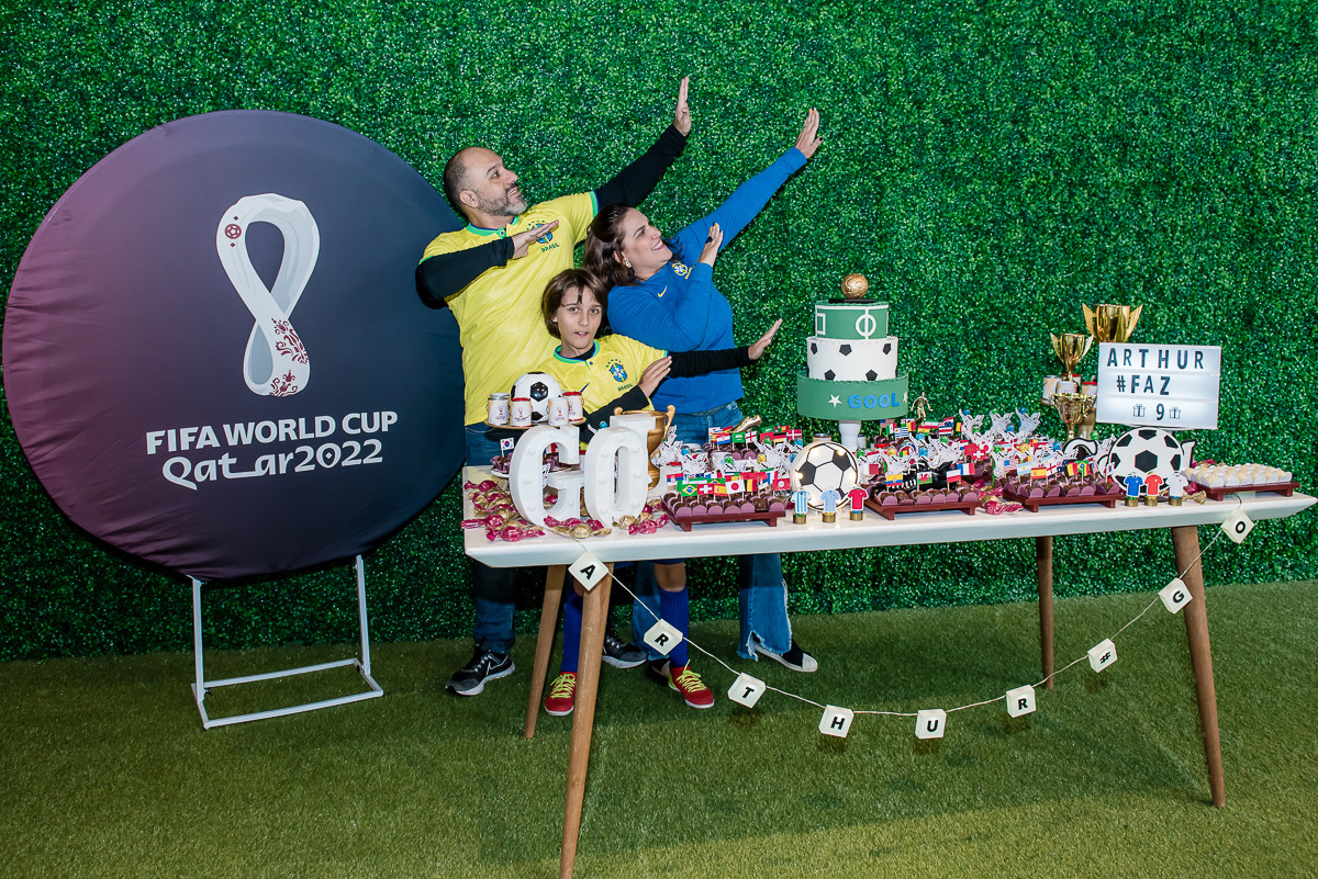 foto divertida da família