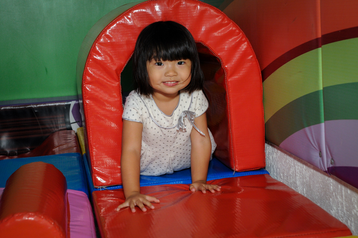 A amiguinha brinca na área baby no Buffet Fábrica da Alegria,festa infantil, aniversário infantil, fotografia infantil,aniversariante Karina 6 anos tema da festa Pet