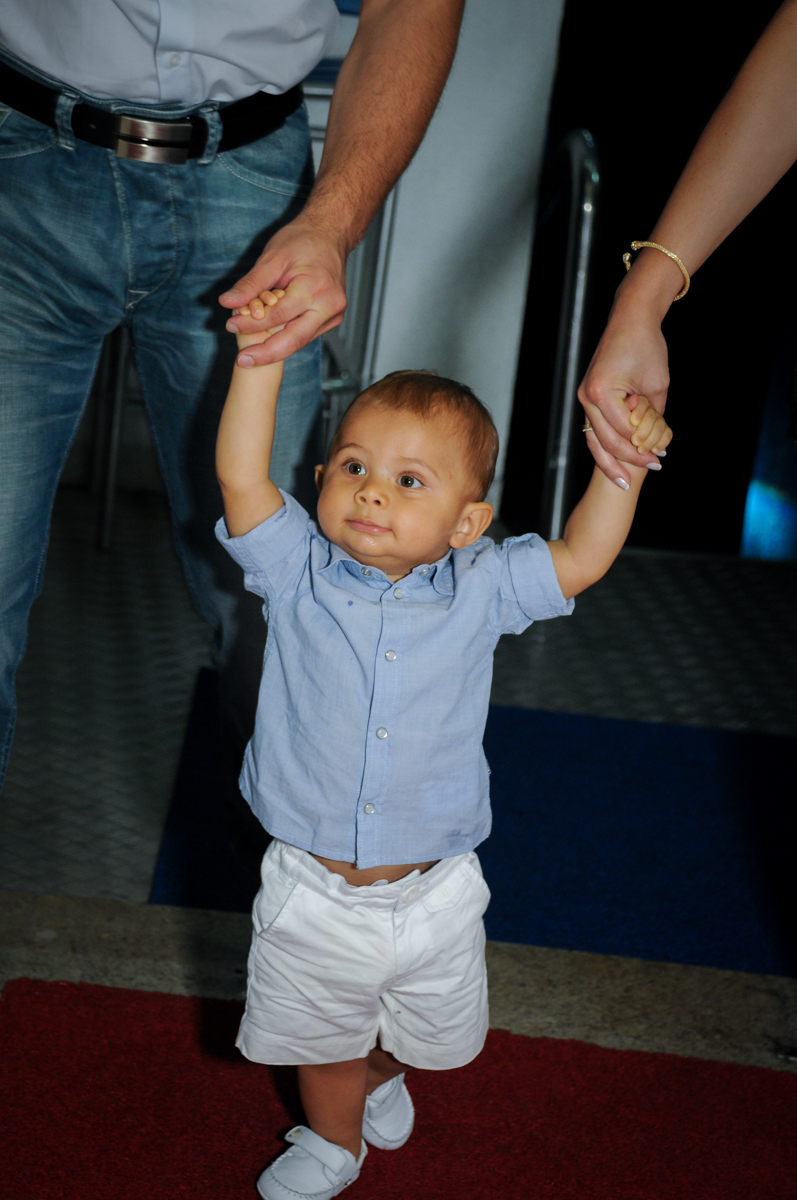 entrada da família no Buffet Comics, festa infantil, aniversário de Matheus 1 ano, tema da festa O pequeno príncipe