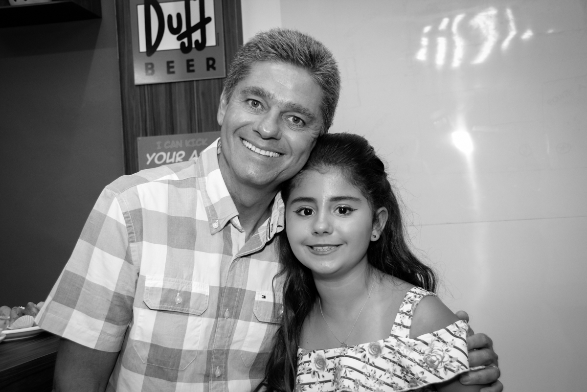 fotografia pai e filha no Escape Home, Alphaville, São Paulo, Luana 10 anos