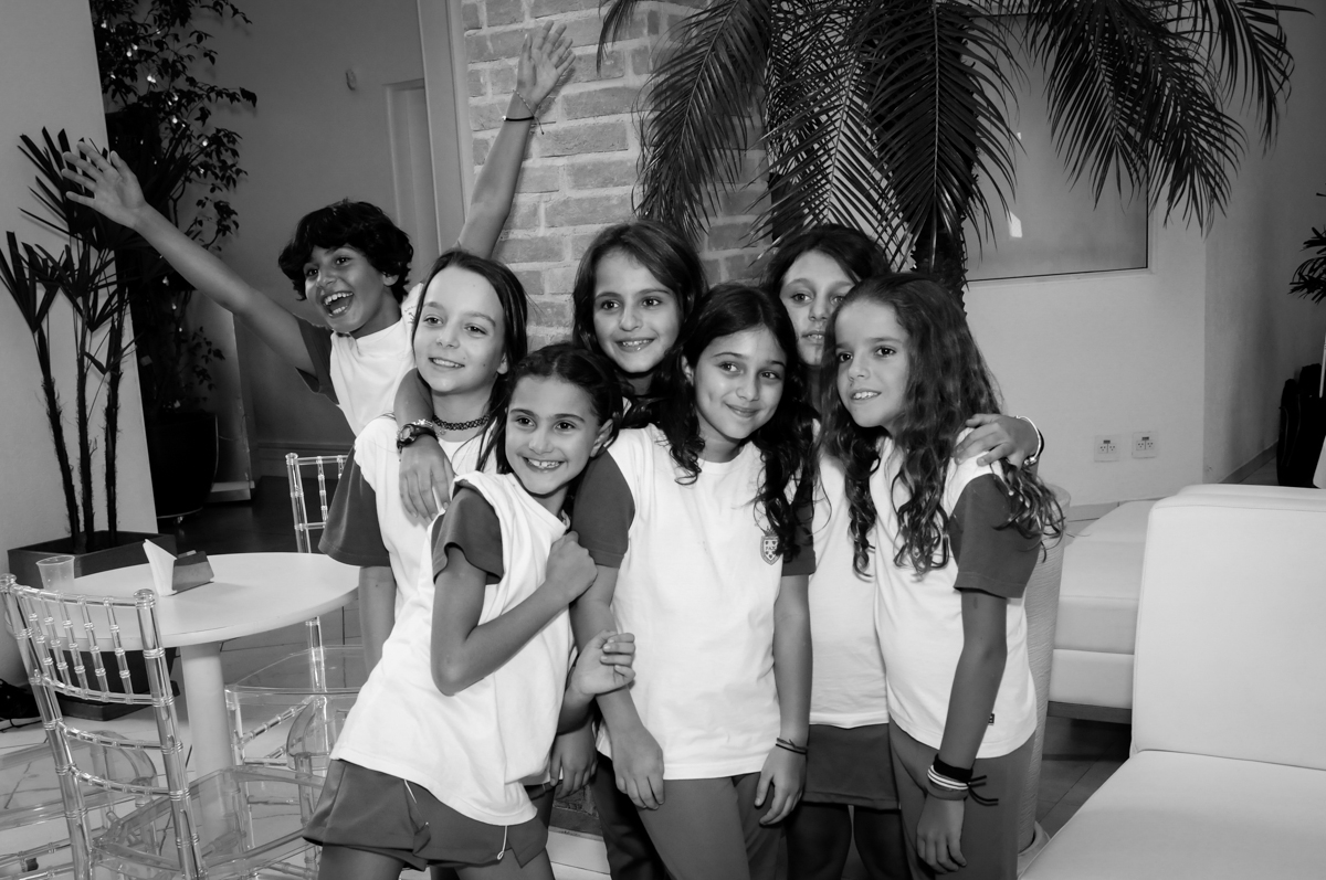 fotografia dos alunos no Buffet Rá Tim Boom,SP, festa infantil, tema pucca