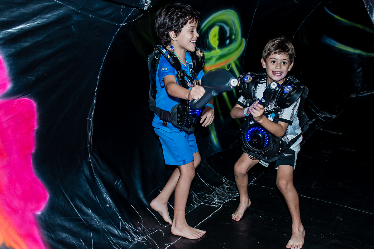brincadeira animada na arena lazer
