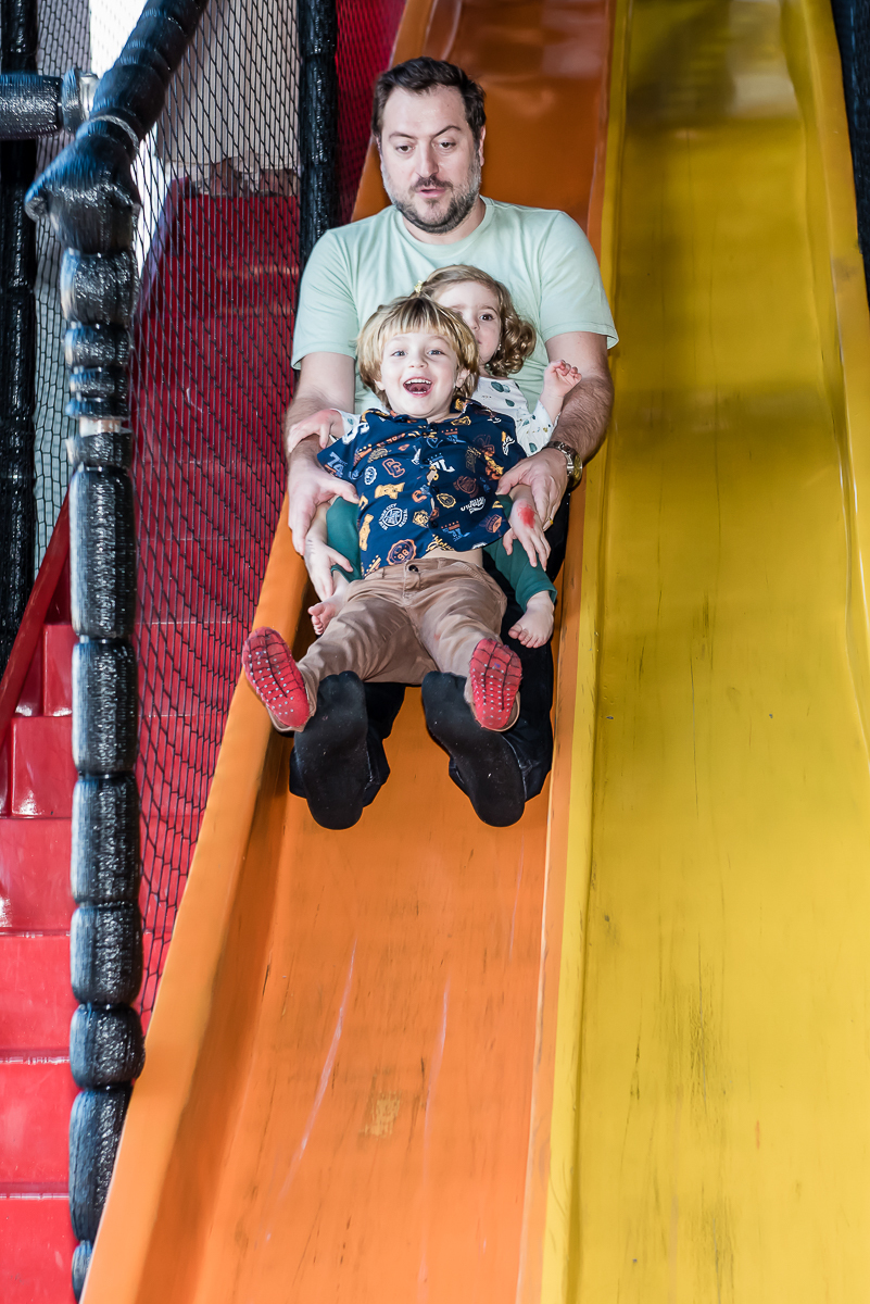 descida no escorrador com o papai