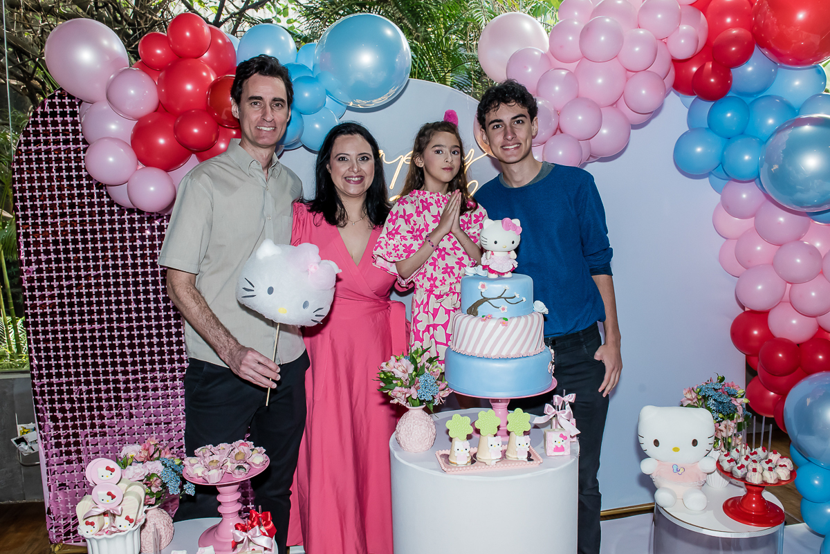 foto da aniversariante com os pais