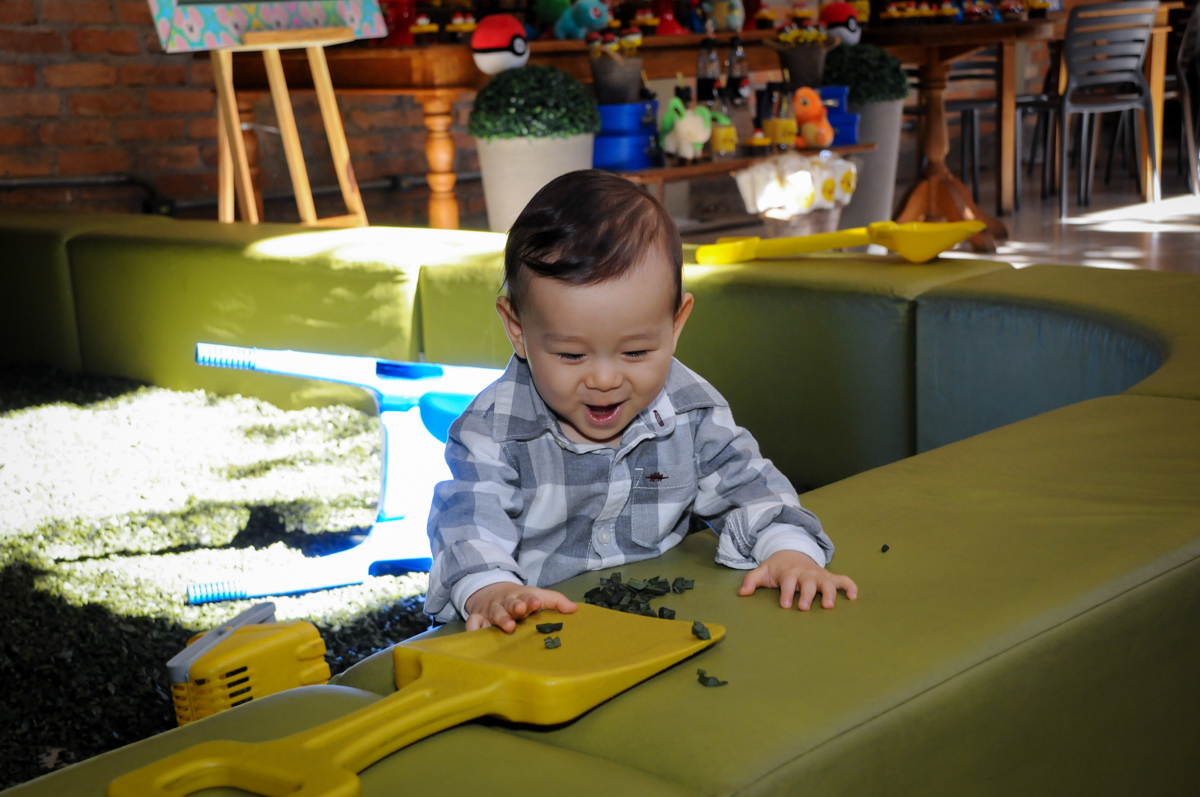 brincando na área baby no Buffet Mini Land, Pinheiros, São Paulo, SP