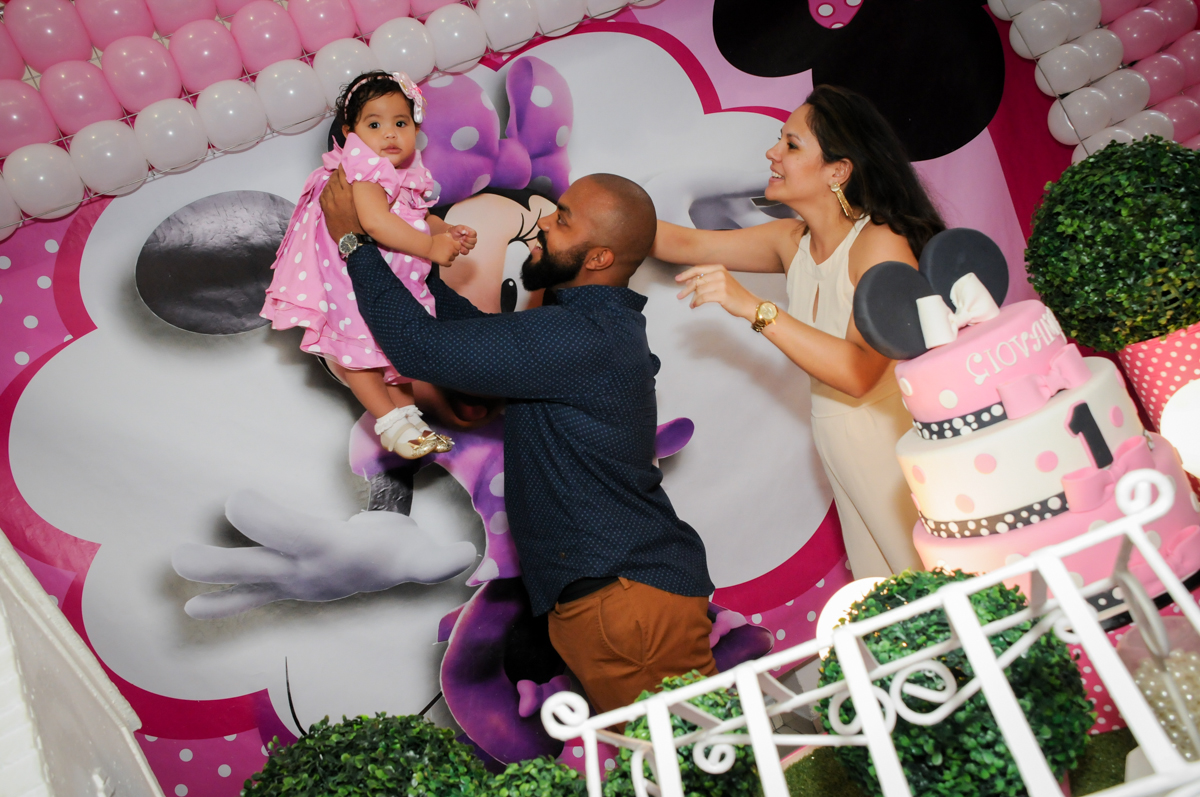 brincando no Buffet Comics, Morumbi, São Paulo, SP, aniversario de Giovanna 1 aninho, tema da festa, minie rosa