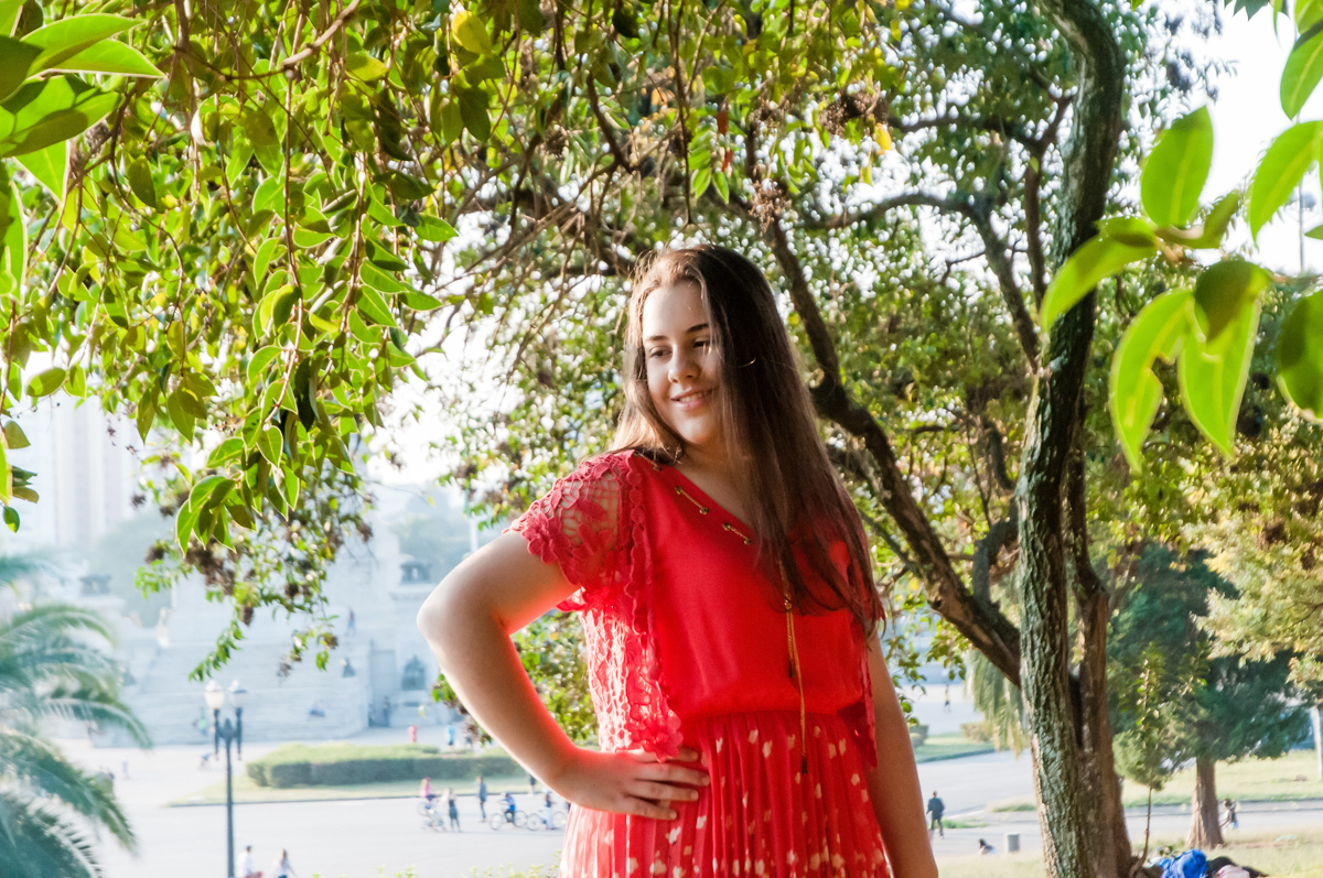 foto no jardim da casa de D Pedro I no Museu do Ipiranga, São Paulo, SP