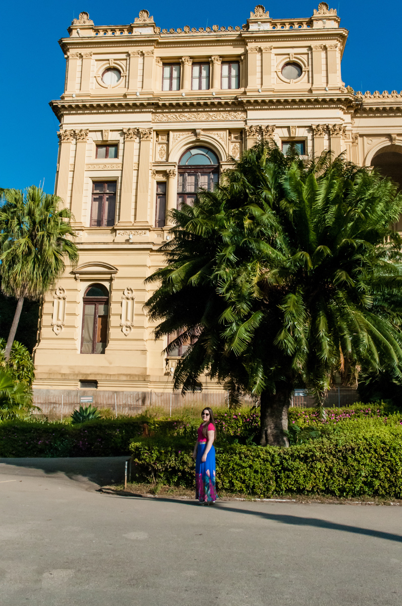 fotografia em frente o museu do ipiranga