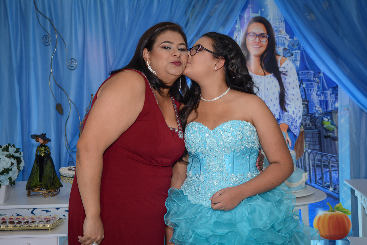 fotografia mãe e filha no Buffet Zezé e Lelé, Butantã, São Paulo, SP, Anne Caroline 15 anos