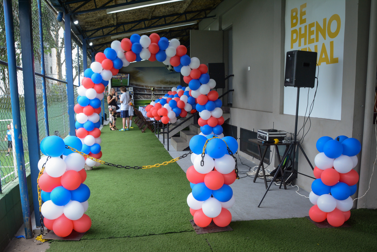 Buffet High Soccer, aniversário de Daniel 9 anos, tema da festa futebol, time Barcelona