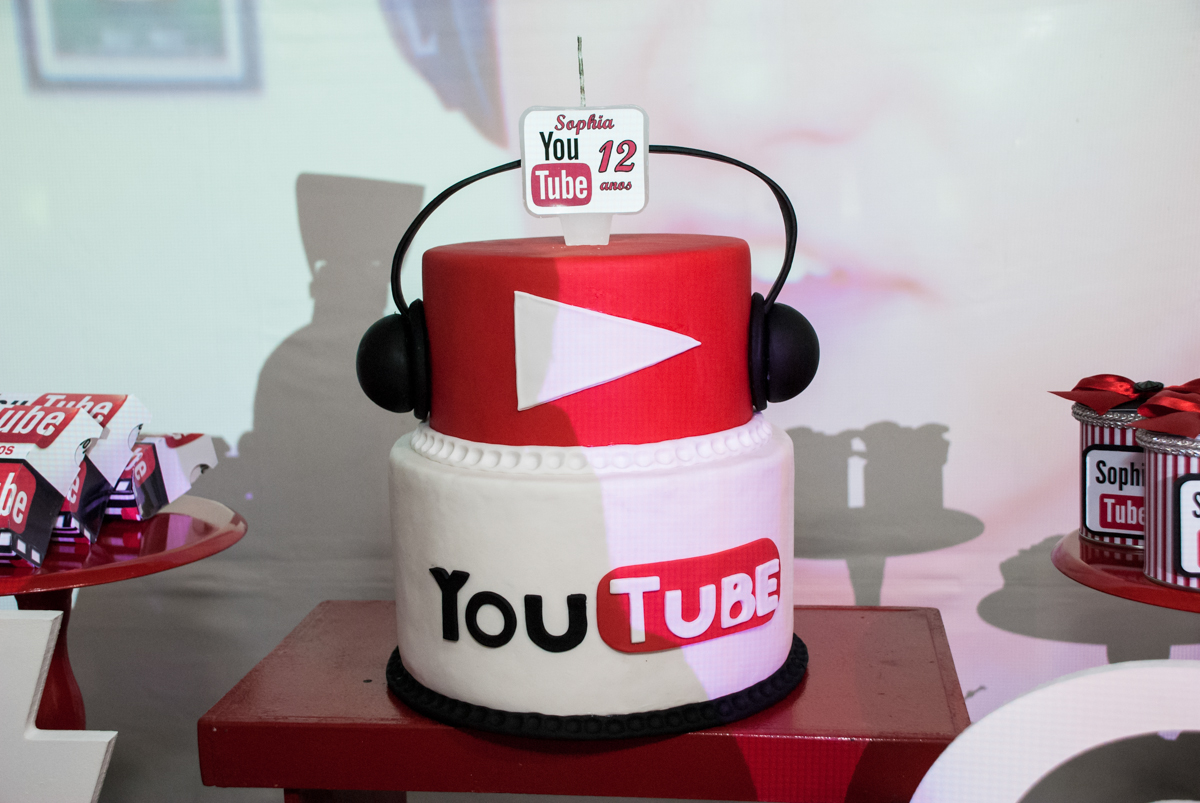 lembrança da festa no Buffet Fábrica da Alegria, Osasco, São Paulo, aniversário de Sophia 12 anos, tema da festa you tube
