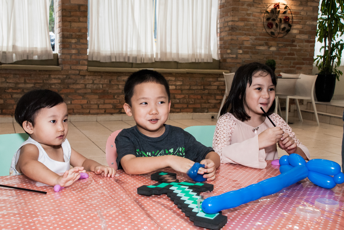 sorriso maroto no Buffet Vila Party, Moema, São Paulo, aniversario de Eduardo 6 anos, tema da festa Mini Craft