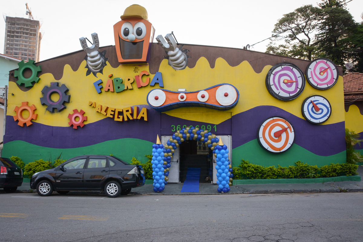 Buffet Fábrica da Alegria, Osaco, São Paulo, aniversário de Kenji Sussumo, tema da festa urso realeza