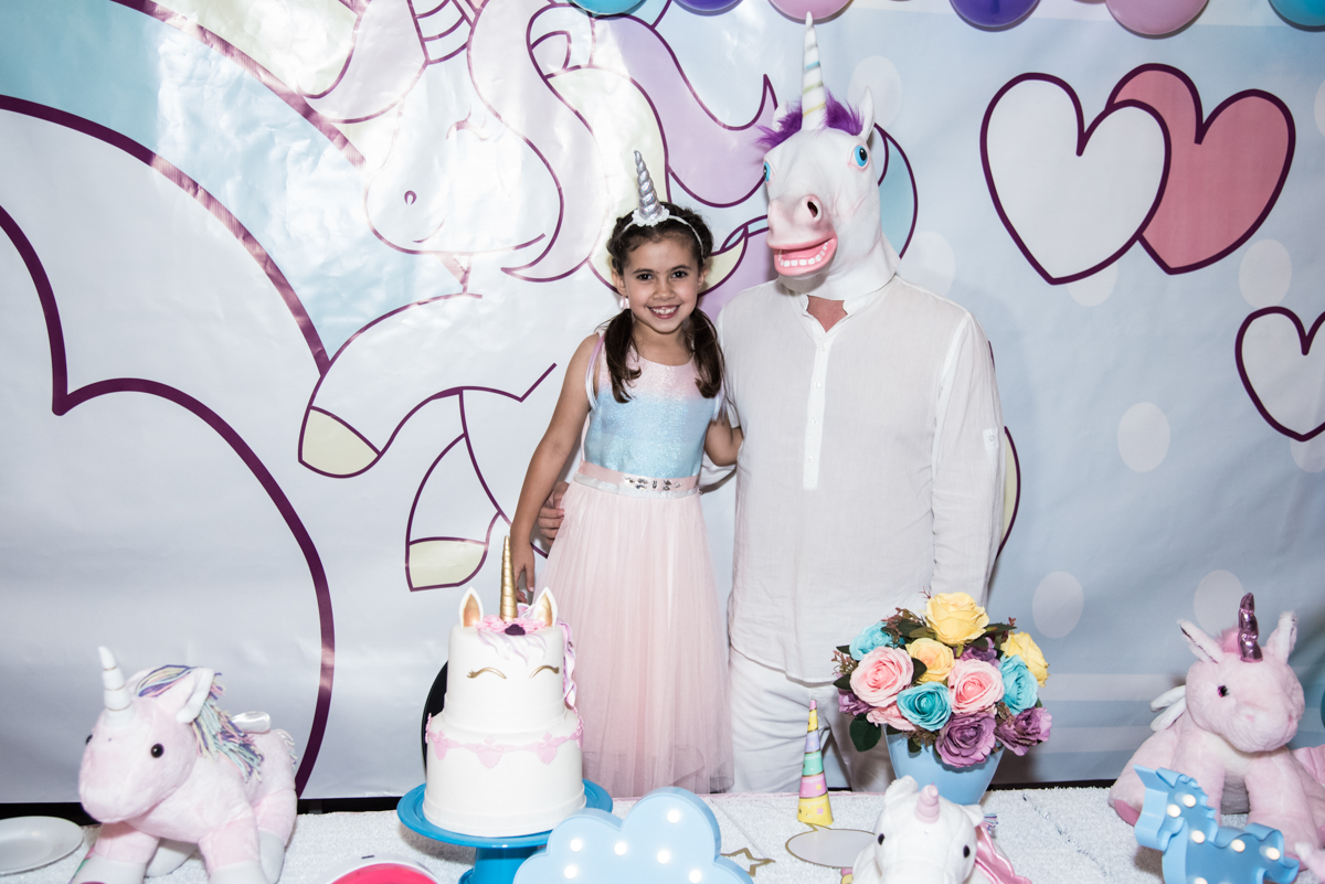 final da festa no Buffet Planeta Kids, Lapa, São Paulo, aniversario de Sarah 8 anos, tema da festa Unicórnio