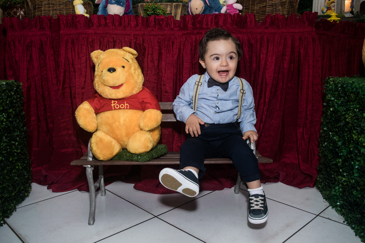 fotografia com o Ursinho Pooh