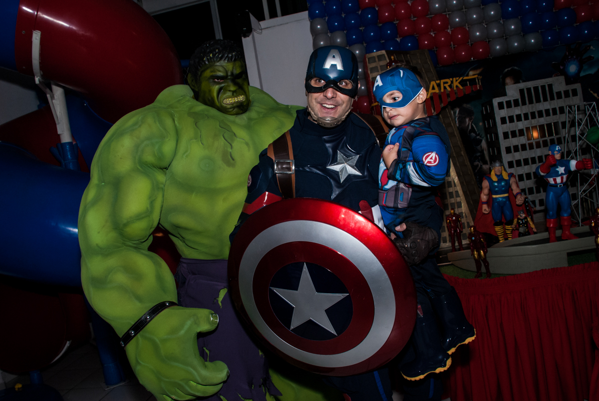 foto com os super herois