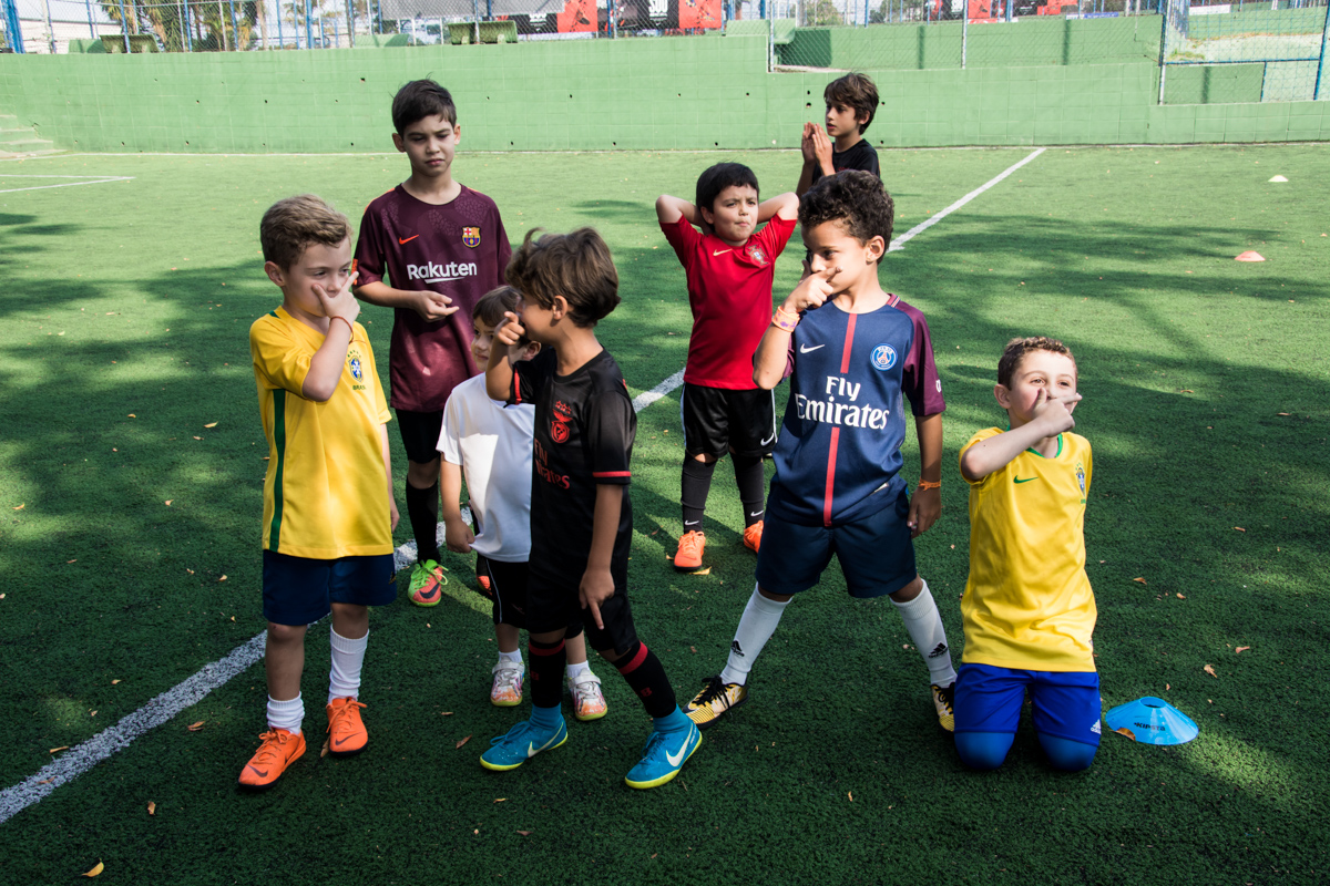 preparando para formar o time