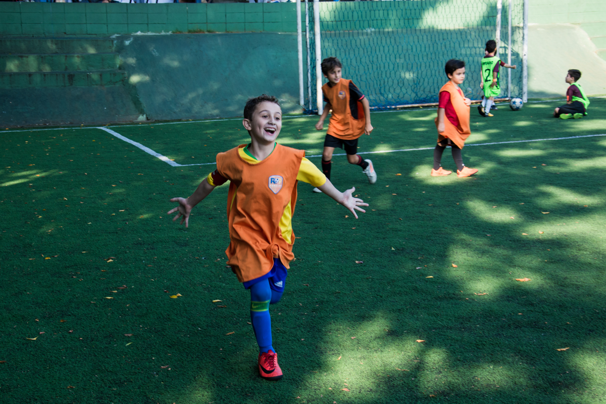 correndo para a galera