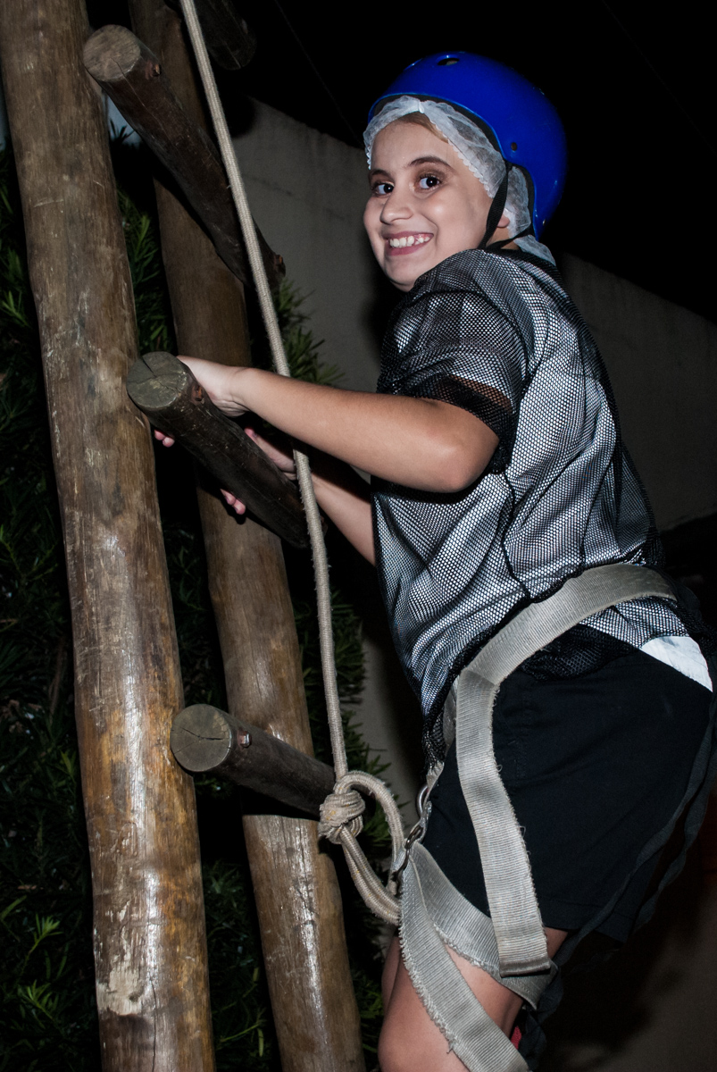 subindo para a tirolesa