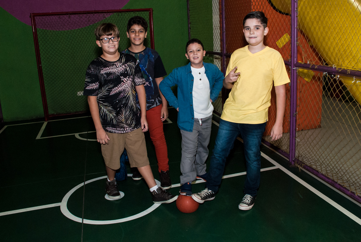 Os jogadores tiram a foto