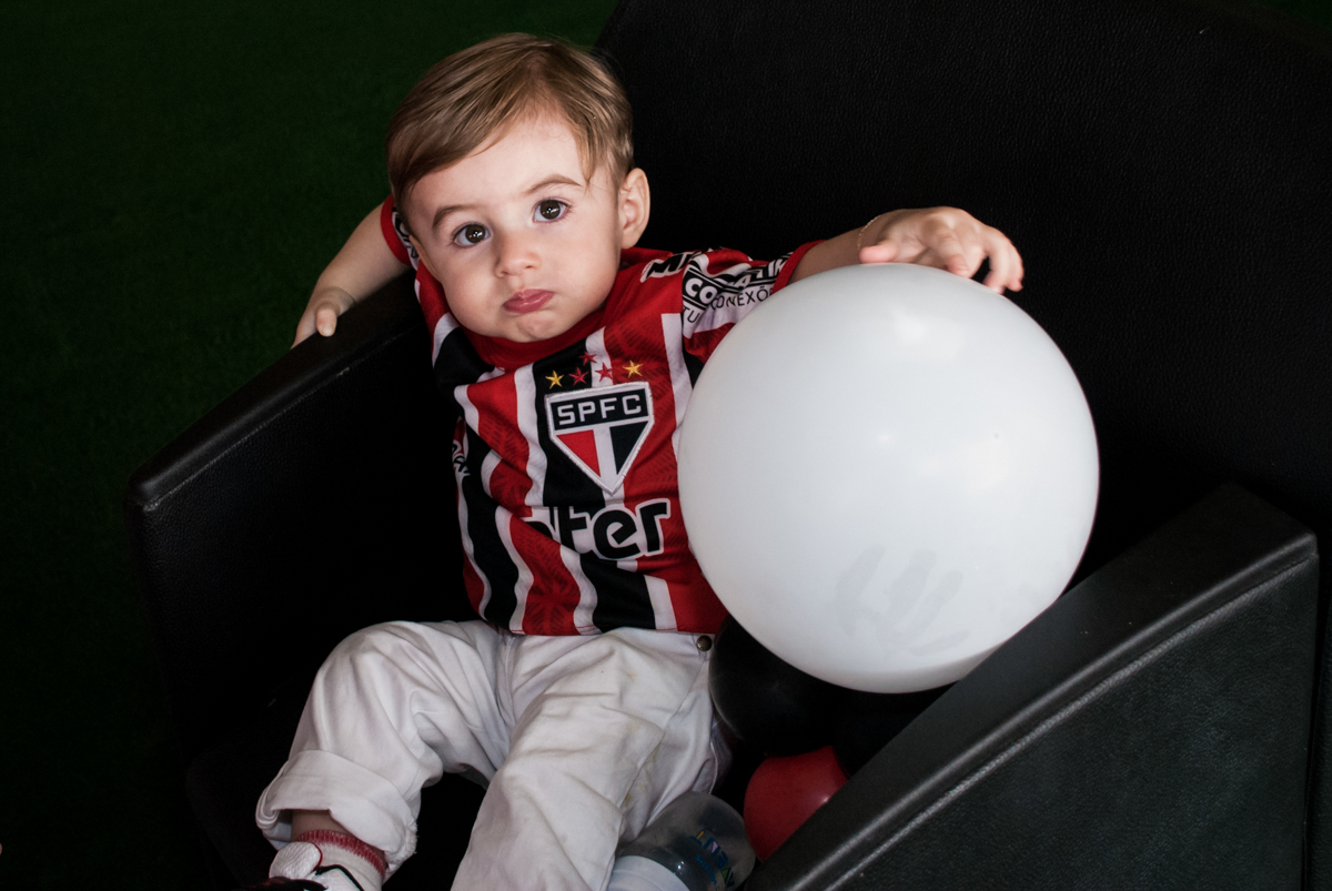 animado em sua festa