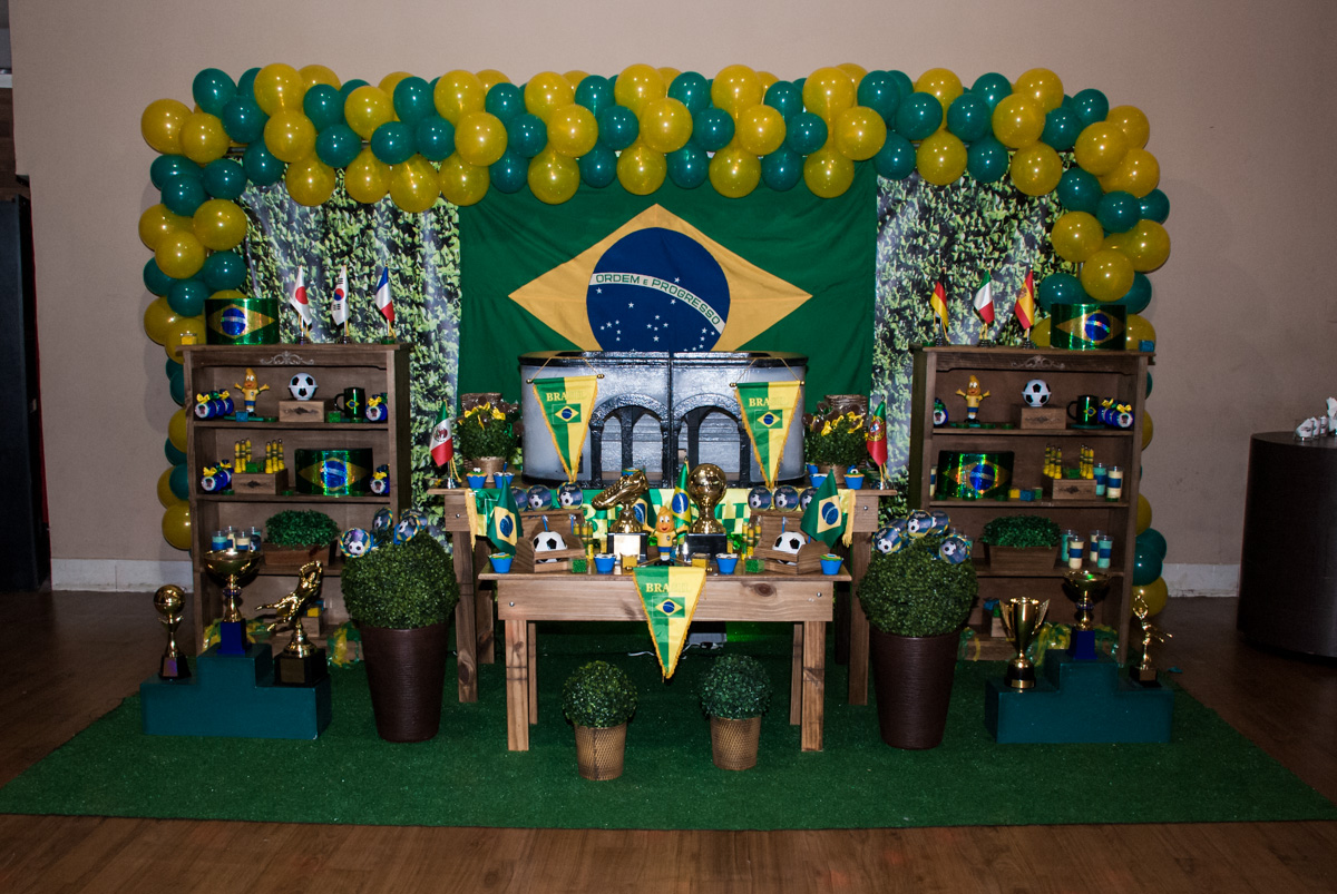 mesa temática, copa do mundo, Brasil