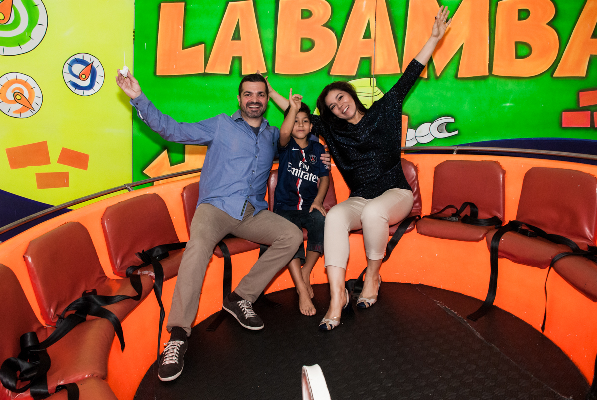 A família curtindo no labamba