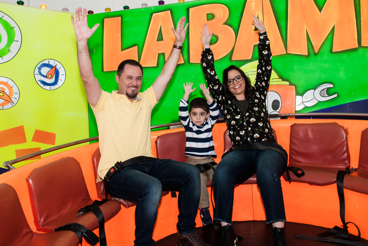 Labamba divertido com os pais