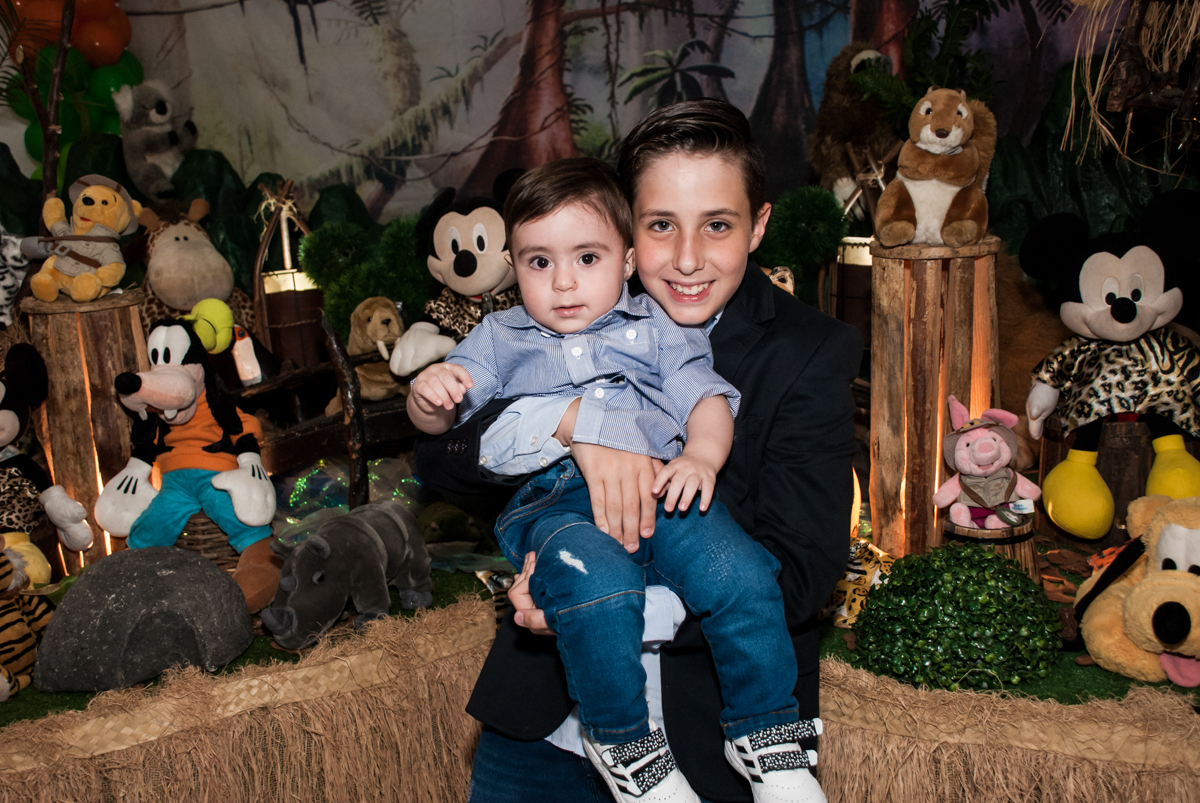 fotografia com o irmão