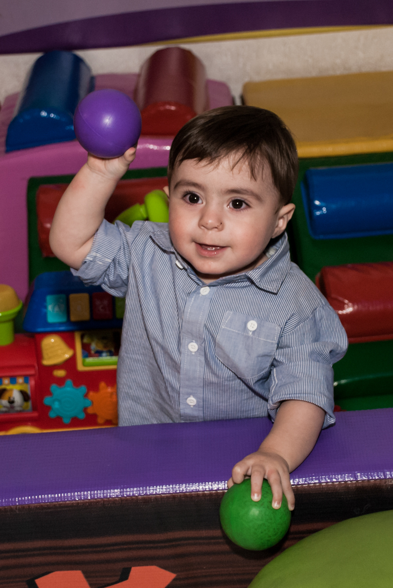 final da festa com mais brincadeiras na área baby