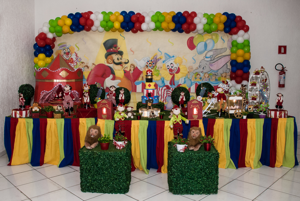 mesa temática circo