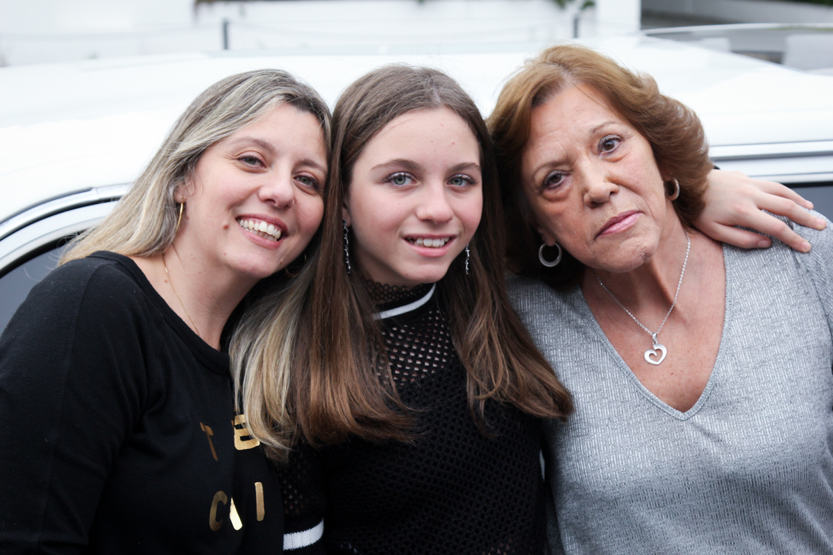 foto com a mãe e a vó
