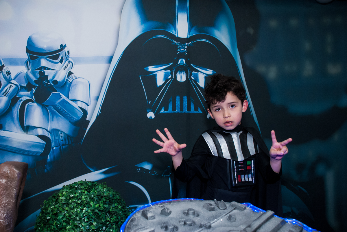 pose para foto com fantazia de star wars