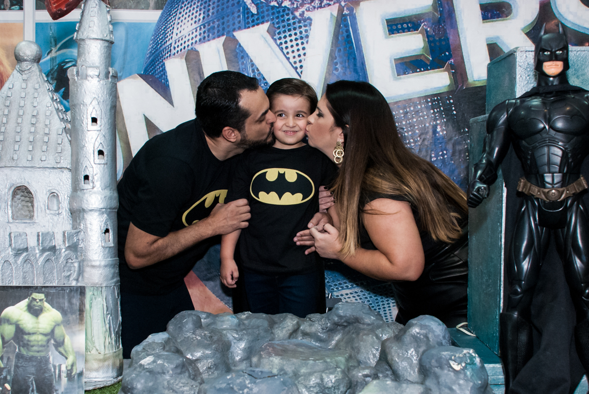 Ganhando beijos dos pais